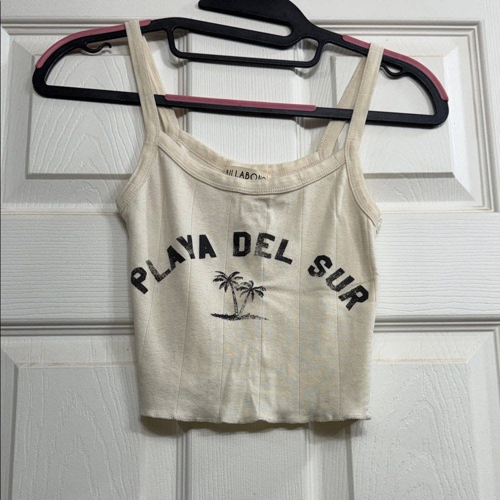 Billabong Cream Playa Del Sur Crop Top
